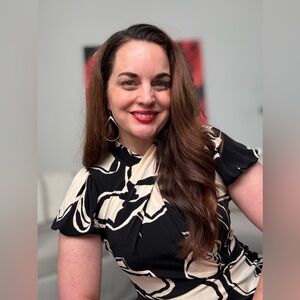 Maggie London Black and White Sophisticated Women’s Dress